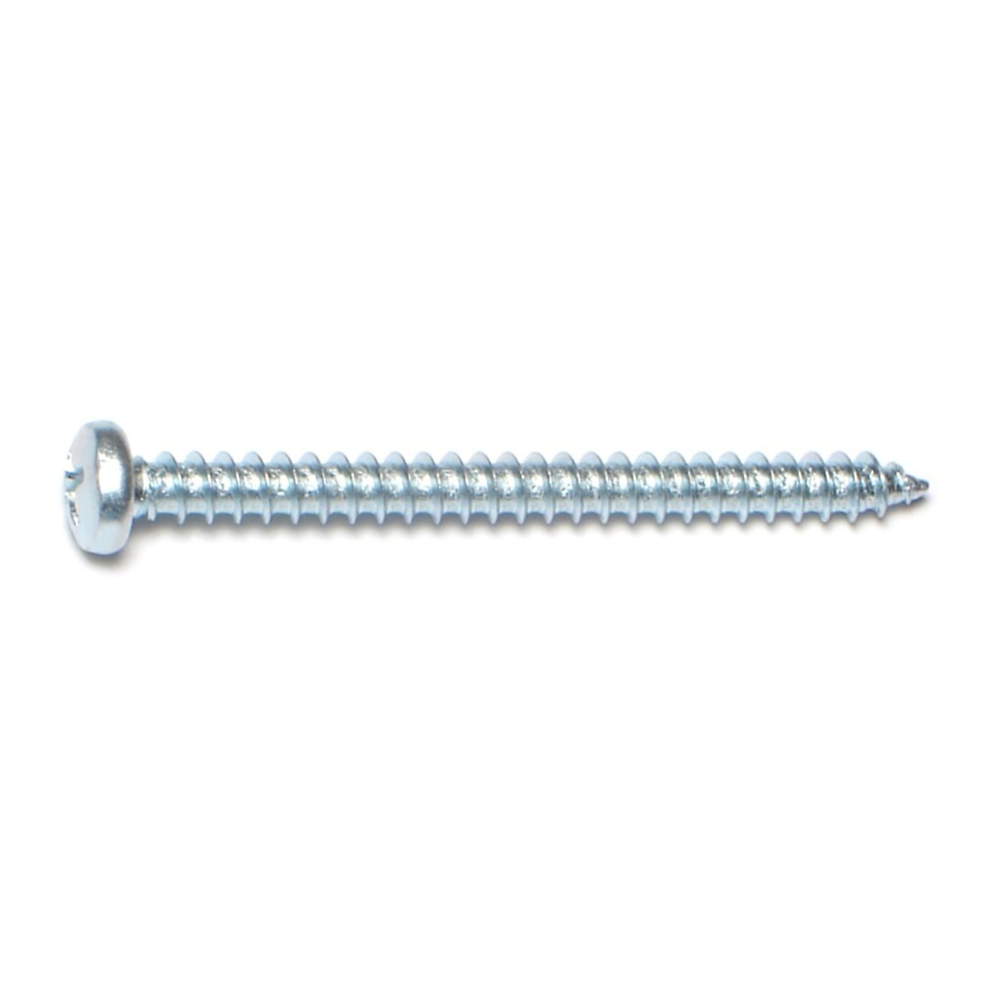 Midwest Fastener Phillips Pan Head Sheet Metal Screws - #8 x 2in., Zinc-Plated Steel, 100 Pcs, Model# 03245